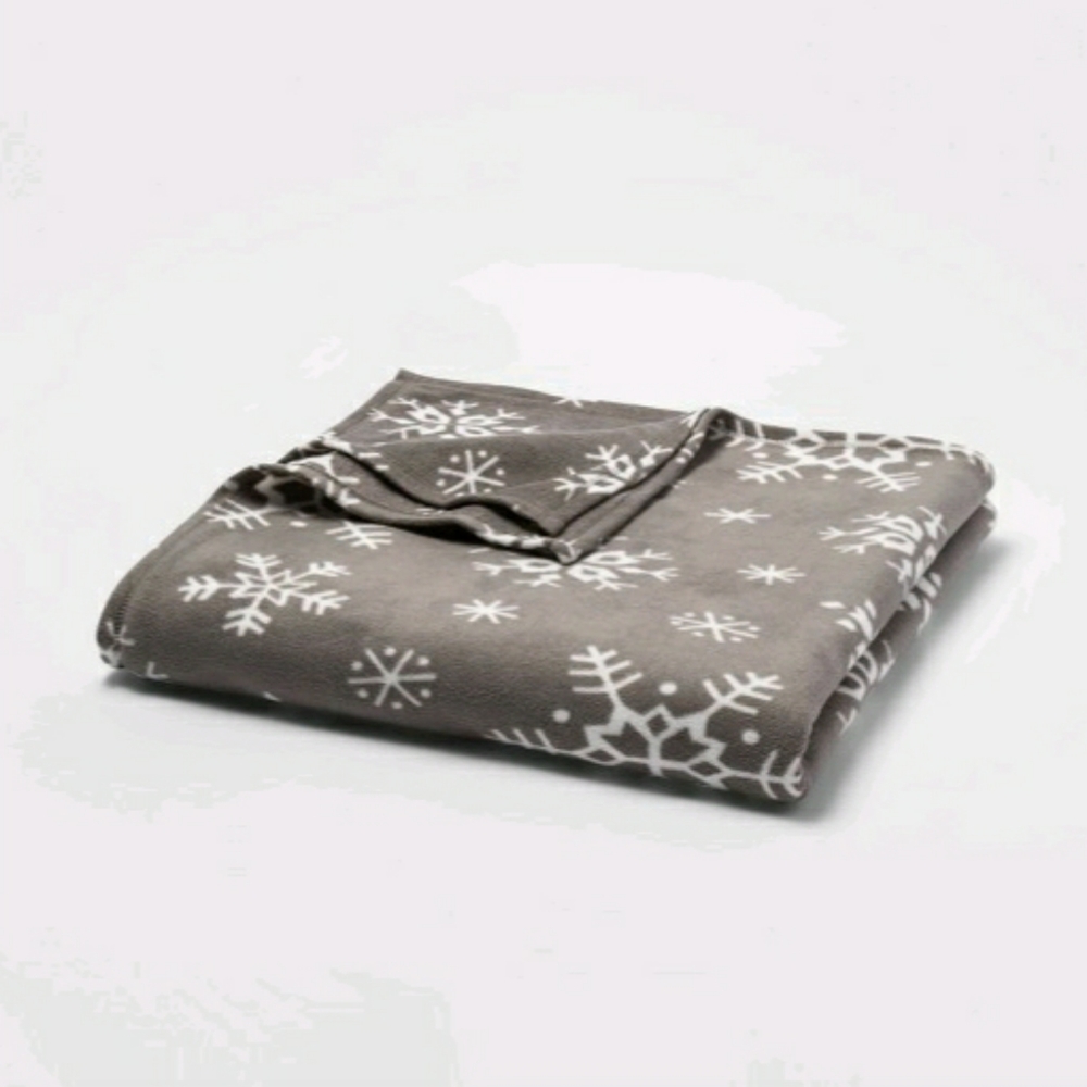 NWT Wondershop Full/Queen Gray Fleece Blanket - Picture 2 of 3